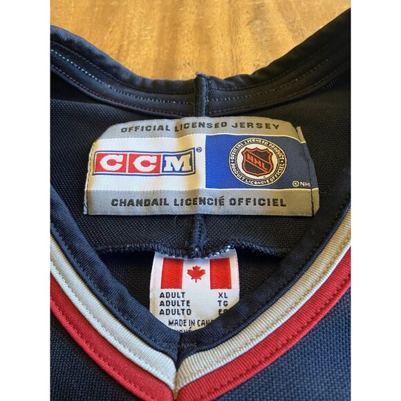 Vintage CCM NHL Vancouver Canucks Blank Blue Jersey Size XL 1990’s - Picture 10 of 16